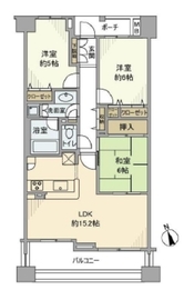 大崎南パークハウス 4階 間取り図