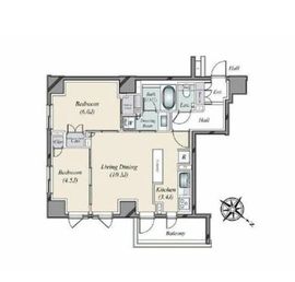 ブランズ渋谷神山町 5階 間取り図