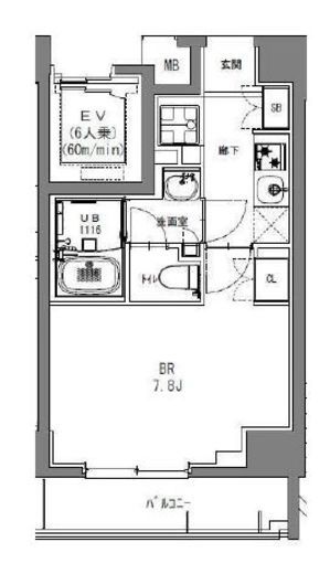 S-RESIDENCE日本橋馬喰町 (エスレジデンス日本橋馬喰町) 303 間取り図