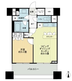 プライア渋谷 14階 間取り図