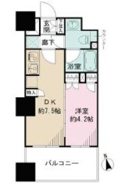 ザ・パークハウス上野 5階 間取り図