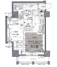 ピアース赤坂 8階 間取り図