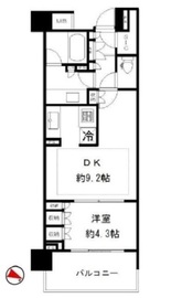 ブリリア神楽坂id 5階 間取り図