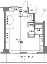 月島ホームズ 8階 間取り図