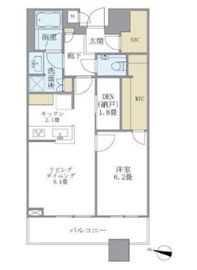 ブリリアタワーズ目黒 14階 間取り図