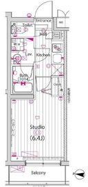 ガーラ・ヒルズ武蔵小山 1階 間取り図