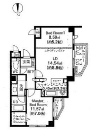 アパートメンツ東山 212 間取り図