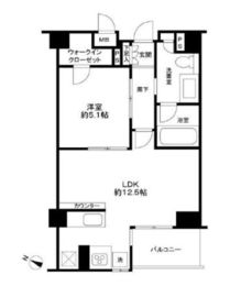 リシェ駒場東大前 4階 間取り図