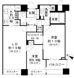パークコート赤坂ザ・タワー 32階 間取り図