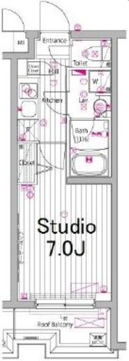 ガーラ・ヴィスタ武蔵小山 4階 間取り図