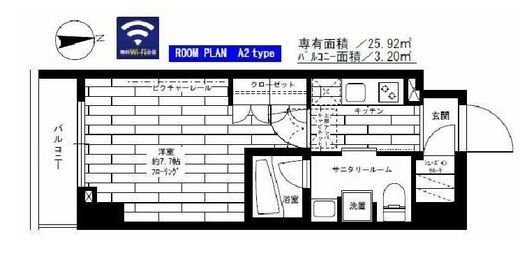 ステージグランデ新御徒町アジールコート 6階 間取り図