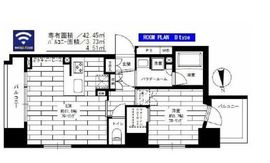 ステージグランデ新御徒町アジールコート 4階 間取り図