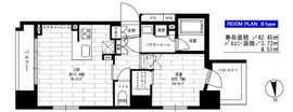 ステージグランデ新御徒町アジールコート 13階 間取り図