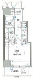 ミテッツァ北品川 3階 間取り図