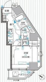 ミテッツァ北品川 5階 間取り図