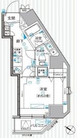 ミテッツァ北品川 4階 間取り図