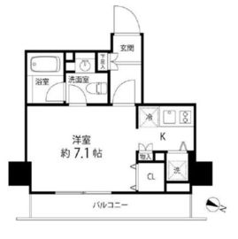 麻布十番レジデンス 202 間取り図