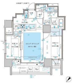 ディームス渋谷本町 401 間取り図