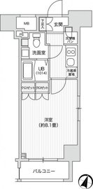 レジディア笹塚2 309 間取り図
