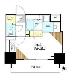 シティハウス目黒ザ・ツイン 5階 間取り図