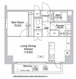 エミネンス高輪台 1404 間取り図