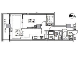 トリニティー芝浦 1009 間取り図