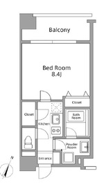 レジディア築地 502 間取り図