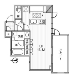 アーデン木場 101 間取り図