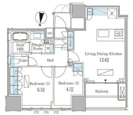 ザ・千代田麹町タワー 9階 間取り図