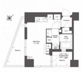 コンフォリア新中野 617 間取り図