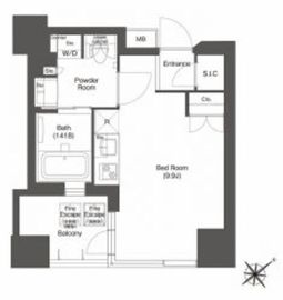 コンフォリア新中野 410 間取り図