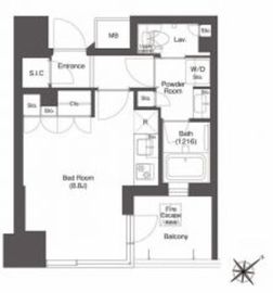 コンフォリア新中野 416 間取り図