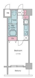 レジディア中目黒2 703 間取り図