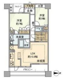 パークハウス清澄白河リバーサイド 12階 間取り図