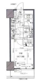 ピアース赤坂 504 間取り図