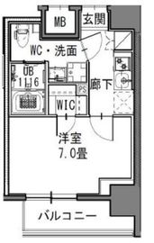 S-RESIDENCE新御徒町EAST (エスレジデンス新御徒町イースト) 602 間取り図