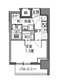 S-RESIDENCE新御徒町EAST (エスレジデンス新御徒町イースト) 902 間取り図