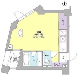 トゥールブランシュ麻布 5階 間取り図