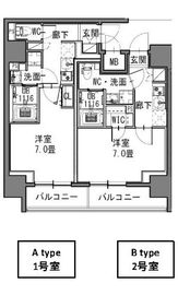 S-RESIDENCE新御徒町EAST (エスレジデンス新御徒町イースト) 1102 間取り図