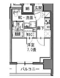 S-RESIDENCE新御徒町EAST (エスレジデンス新御徒町イースト) 1202 間取り図