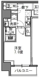 S-RESIDENCE新御徒町EAST (エスレジデンス新御徒町イースト) 201 間取り図