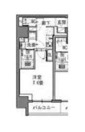 S-RESIDENCE新御徒町EAST (エスレジデンス新御徒町イースト) 1201 間取り図