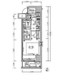 BPRレジデンス神田富山町 203 間取り図