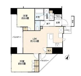 ブランズ代々木西参道 5階 間取り図