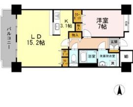 品川シーサイドビュータワー1 1416 間取り図