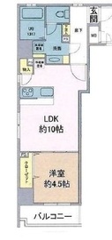 セントレガーレ浜町 401 間取り図