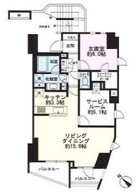 ピアース初台センティア 14階 間取り図