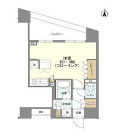 プライア渋谷 11階 間取り図