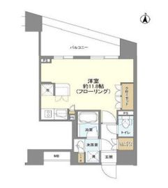 プライア渋谷 11階 間取り図