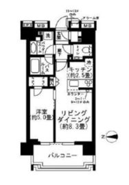 シティハウス千代田外神田 8階 間取り図